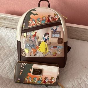 NWT Disney loungefly backpack and wallet